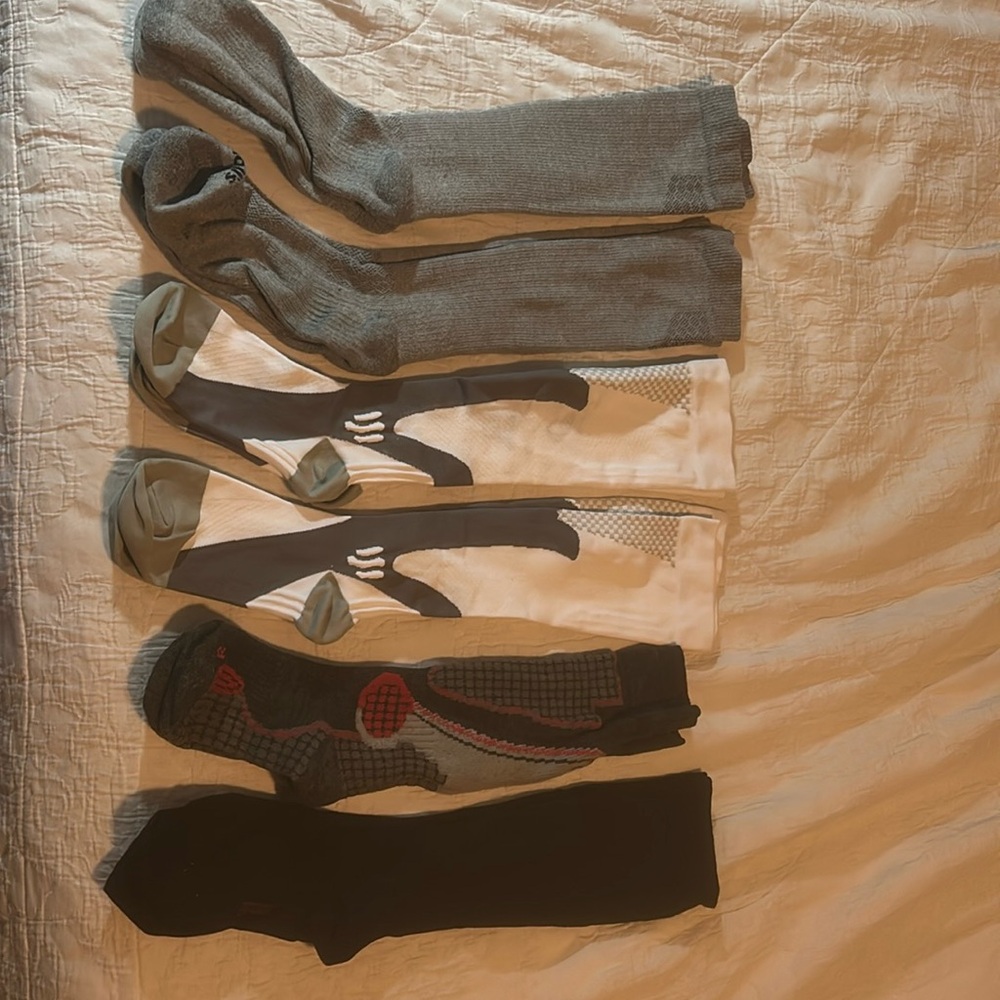 Compression socks-some new some used women’s 10-12 or men’s 8-10